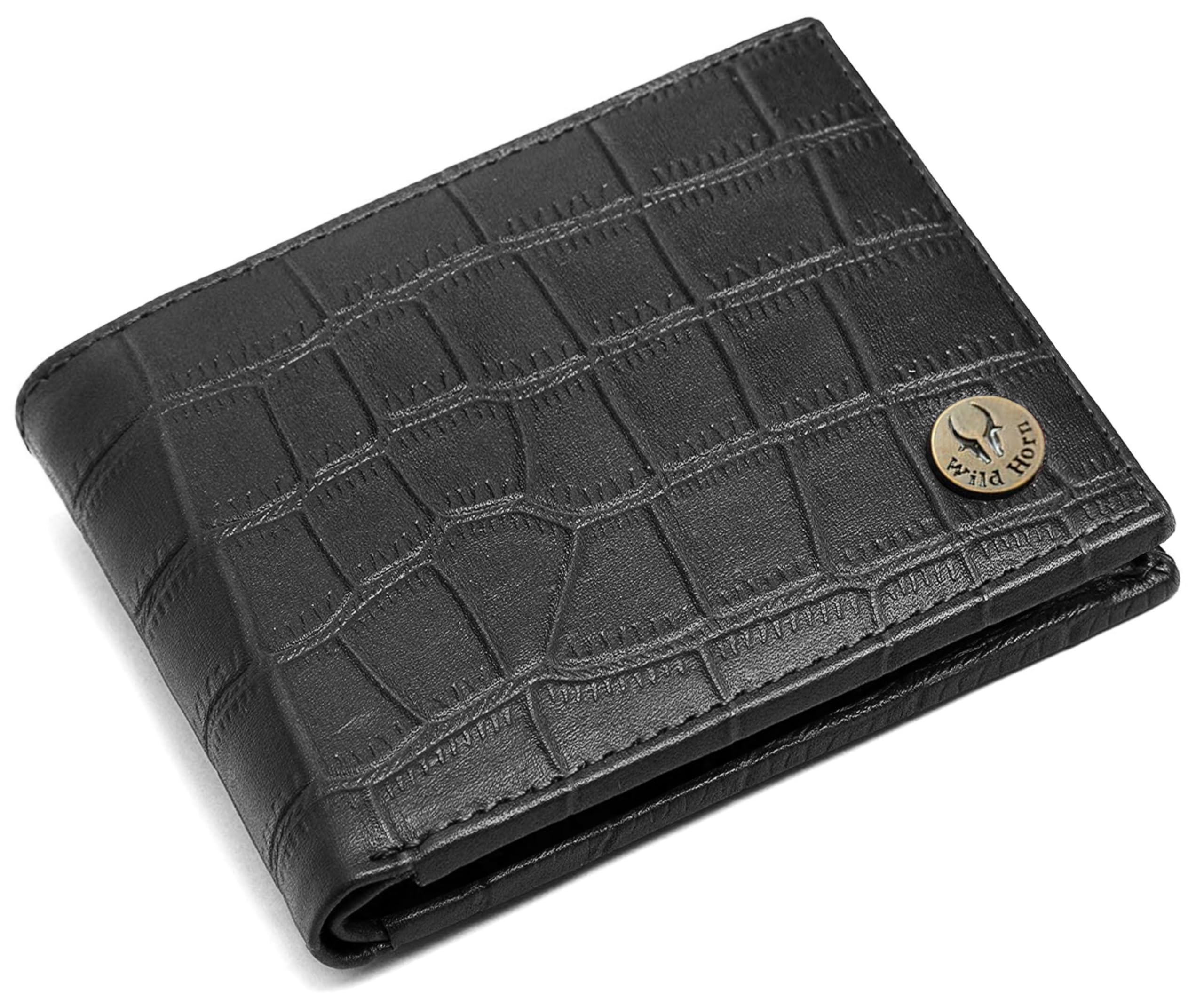 WildHorn RFID Protected Leather Wallet for Men