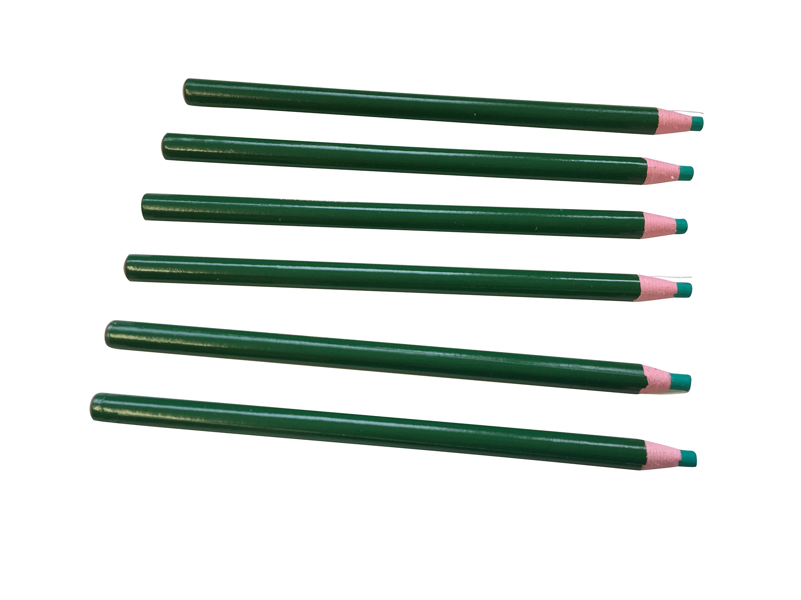 Pack of 12 Janrax Green Chinagraph Pencils by Janrax - Peel Off China Markers, 12 Count (Pack of 1)
