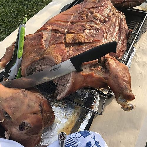 Miniatura 15 de Ergo Chef Prodigy Series - Cuchillo de corte de hoja curvada de 12 pulgadas con tenedor para tallar carne de 8 pulgadas (juego de 2 piezas)