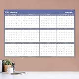 AT-A-Glance 2027 Erasable Calendar, Dry Erase Wall Planner, 48" x 32", Vertical-Horizontal, Reversible, Blue (A1152-27) – view 3