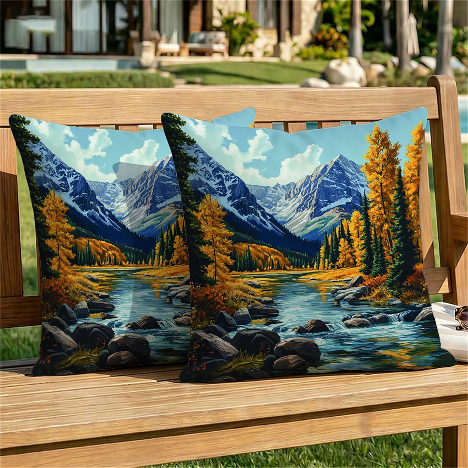 Housse de coussin lin 50x50 de qualité supérieure avec fermeture éclair invisible