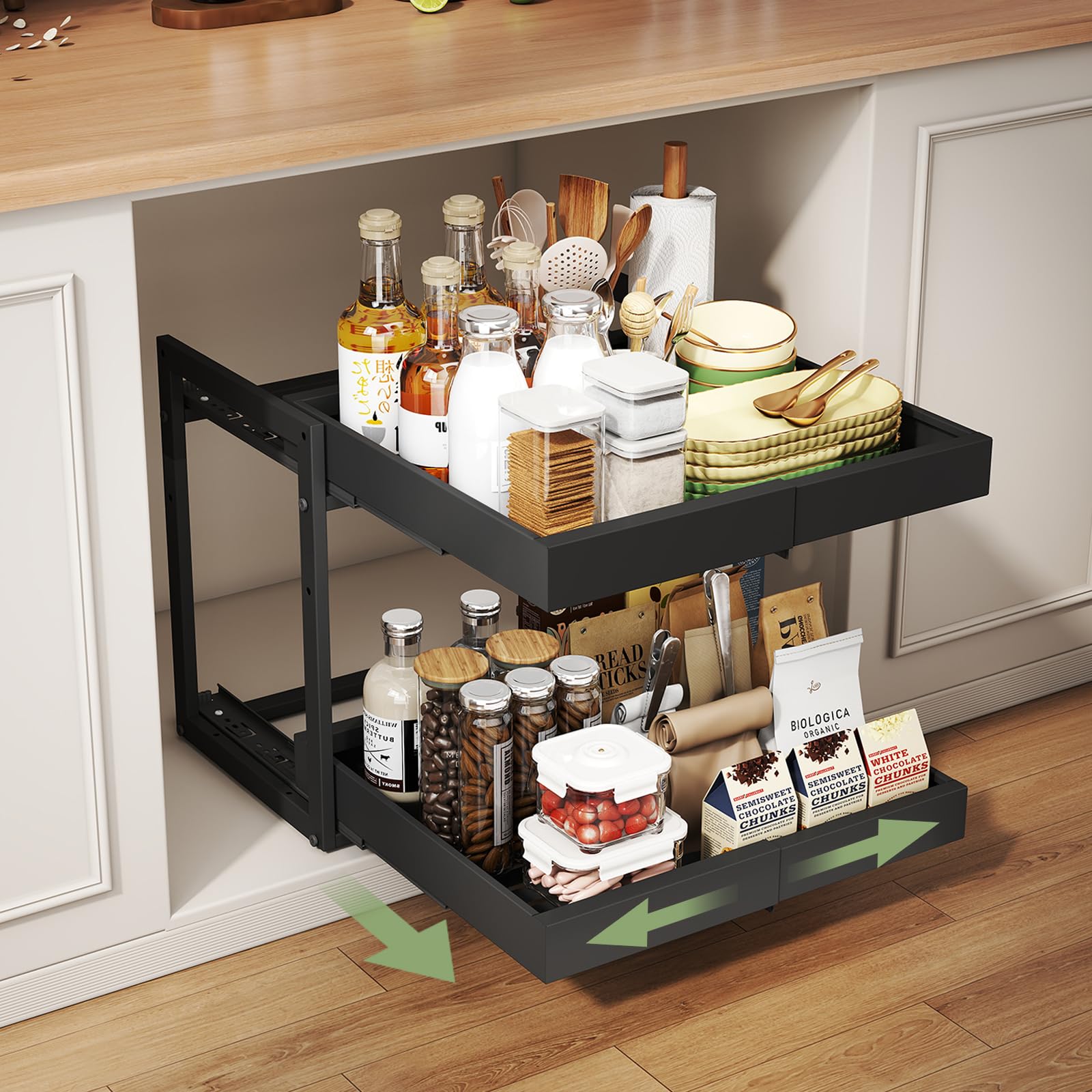 Rangement de cuisine modulable pour organiser le garde-manger et la salle de bain