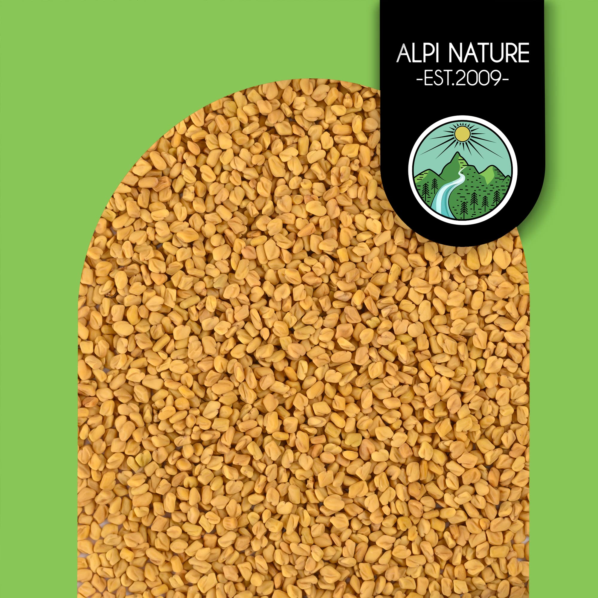 Alpi Nature Fenugrec Graine BIO 1kg, bio Graines de Fenugrec Entières pour la Cuisine