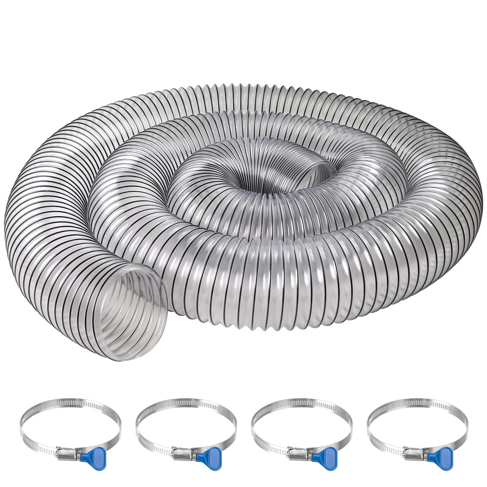 JIANBENKJ PVC Dust Collection Hose 4 inch x 10 foot
