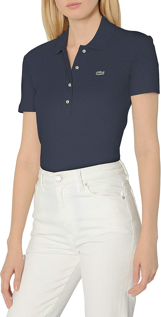 LACOSTE リブ編みポロシャツ 38 LACOSTE ポロシャツ 「SHIPS別注」LACOSTE: クラシック