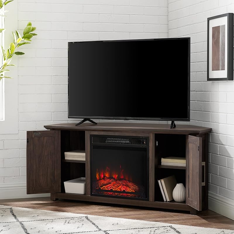 Crosley Furniture Camden Corner Fireplace TV Stand Fits 50"+ TVs image 6