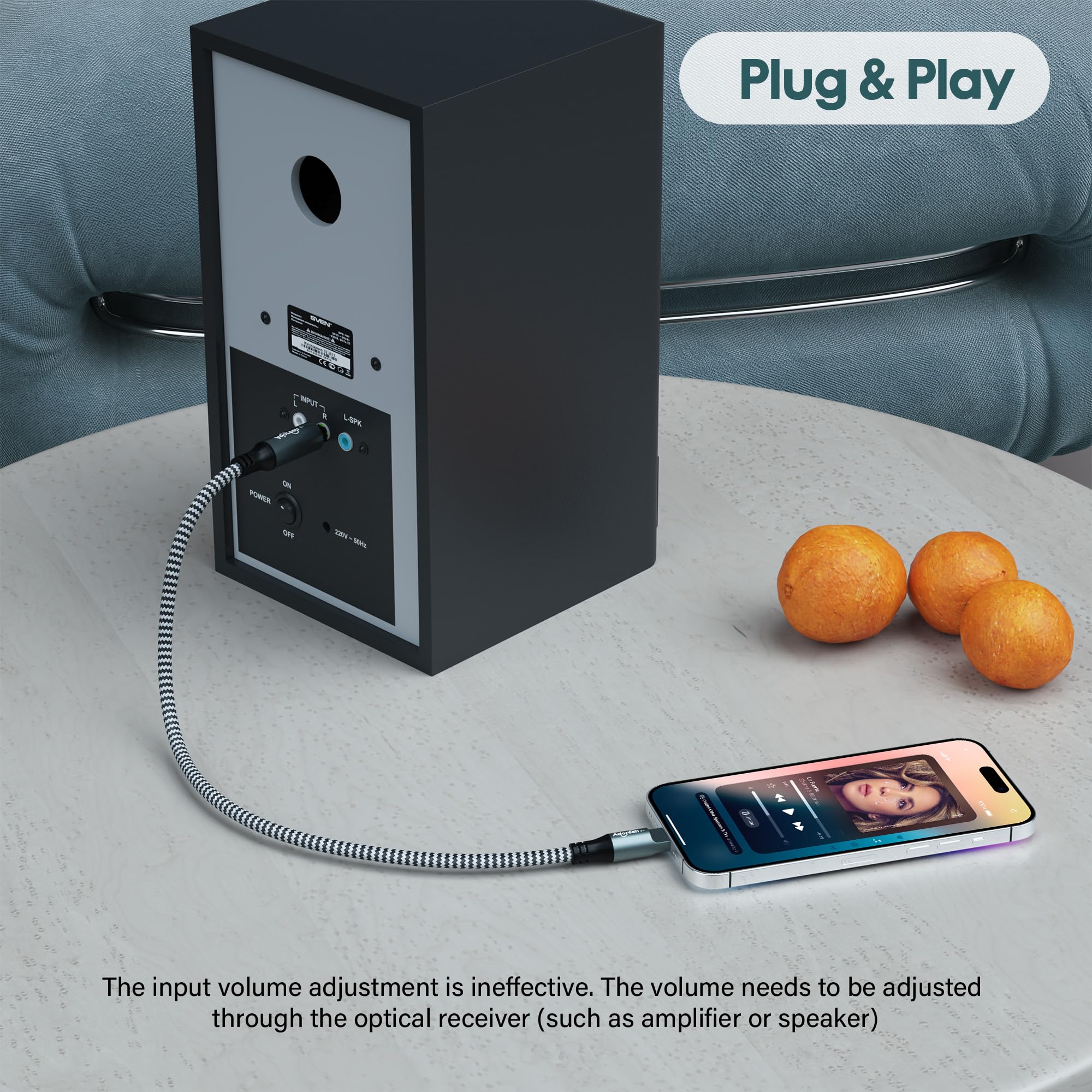 Adoreen Cable de audio óptico digital USB C a Toslink de 10 pies, USB 2.0 macho a puerto SPDIF macho, adaptador de fibra óptica, trenzado para TV/barra de sonido, Sony PS5, altavoces y cine en casa