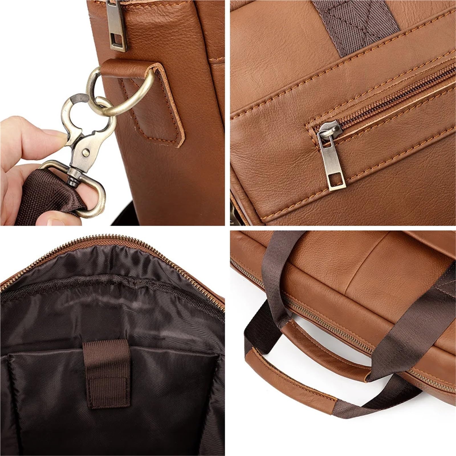 Valigetta 24 Ore Uomo Valigetta for uomo Borse a tracolla in pelle Borsa for computer da lavoro for viaggi di