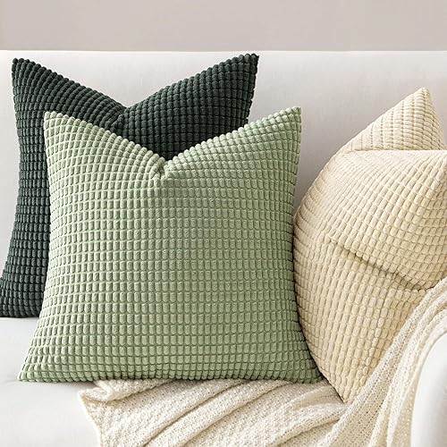 Vista 45 de MIULEE - Fundas de almohada decorativa Funda de cojín suave y sólida para sofá cama Dormitorio.