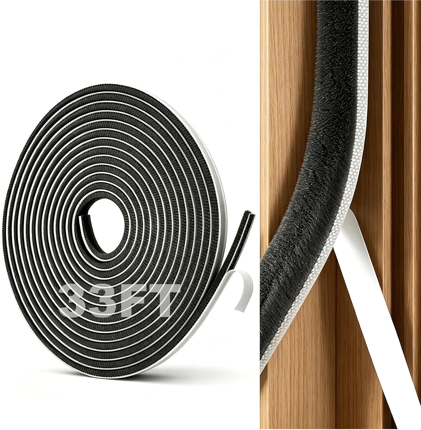 Strong Self-Adhesive Brush Weather Stripping Door Seal Strip