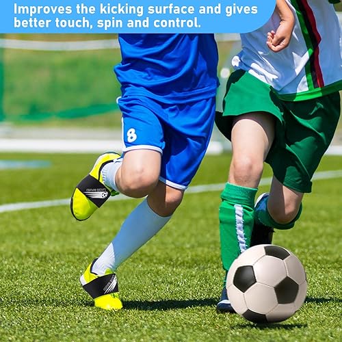 Miniatura 4 de Patelai 4 piezas de taco de fútbol cubierta de encaje para zapatos de fútbol, cubierta de zapatos de fútbol, bandas de tacos de fútbol para jóvenes