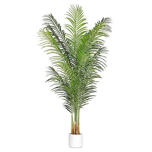 Artificial Palm Tree 6Ft Faux Silk Green Realistic Decorative Tall
