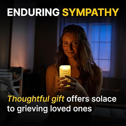 Miniatura 5 de Skywin in Loving - Velas conmemorativas para fallecidos (muy momentos) - Velas LED sin llama de 5.9 x 2.7 pulgadas, velas conmemorativas para