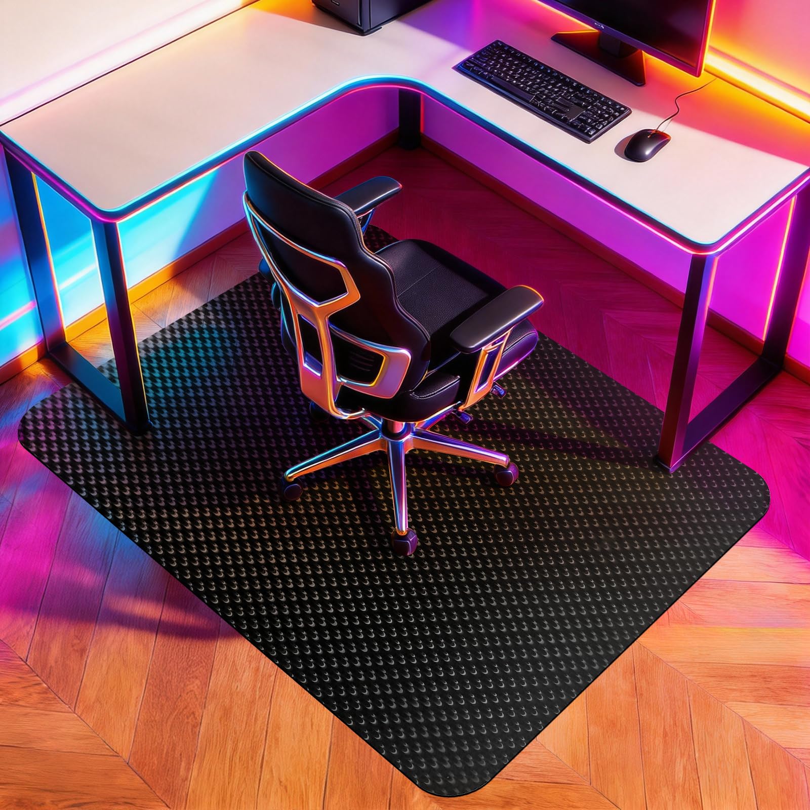 Vicwe Gaming Chair Mat for Hard Floor 36 x 55 Computer Chair Mat for Tile Floor Anti-Slip Hard