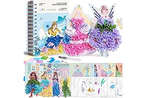 Magic Princess 4-in-1 Fashion Design Drawing Book: Unleash Your Little Girl's Inner Designer!