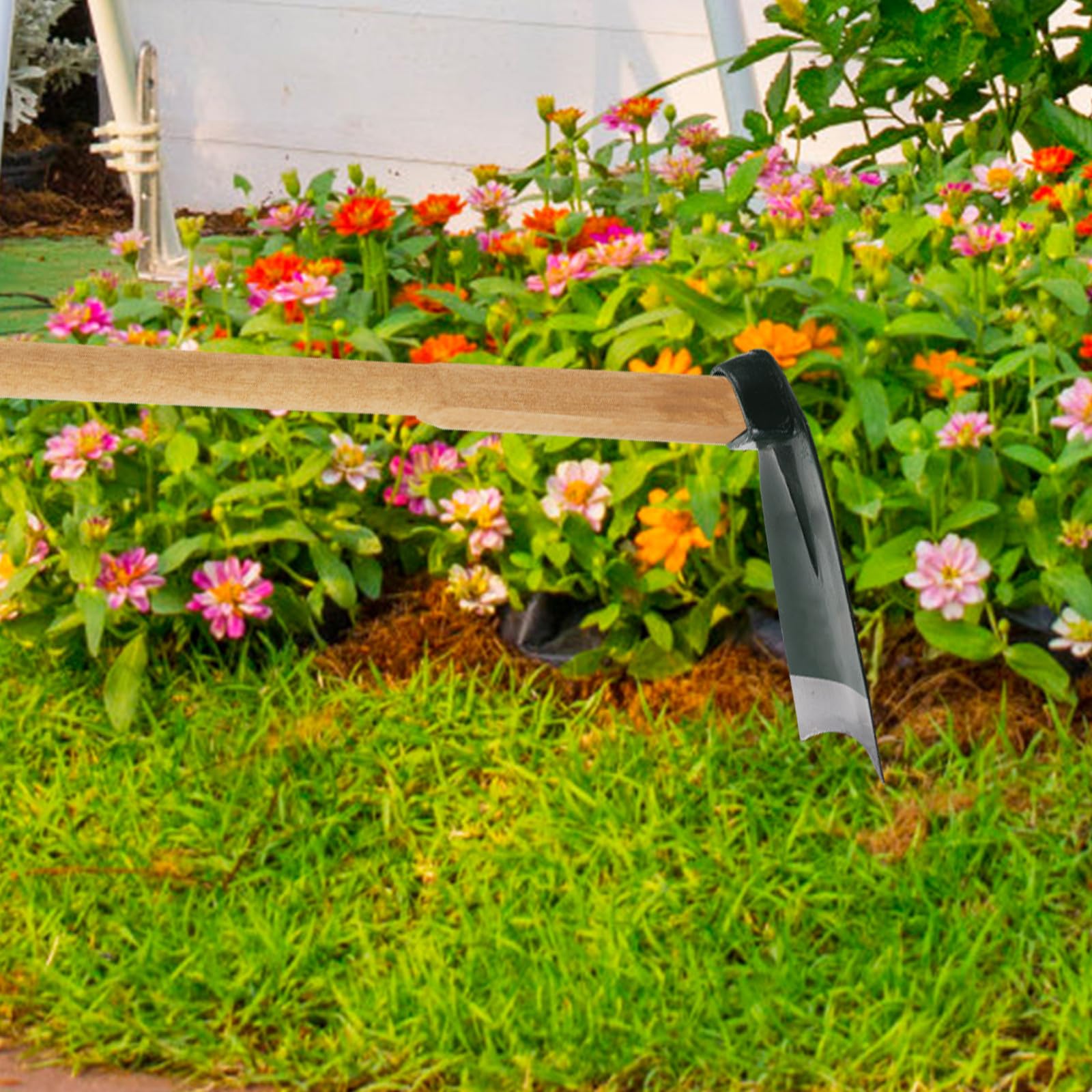 Strumento da Giardino in Acciaio Inox, Attrezzo per Orto Verde, per Scavare Terreno e Diserbare, Utensile da Giardinaggio per Orto e Giardino, Uso Domestico e Fiori da Casa