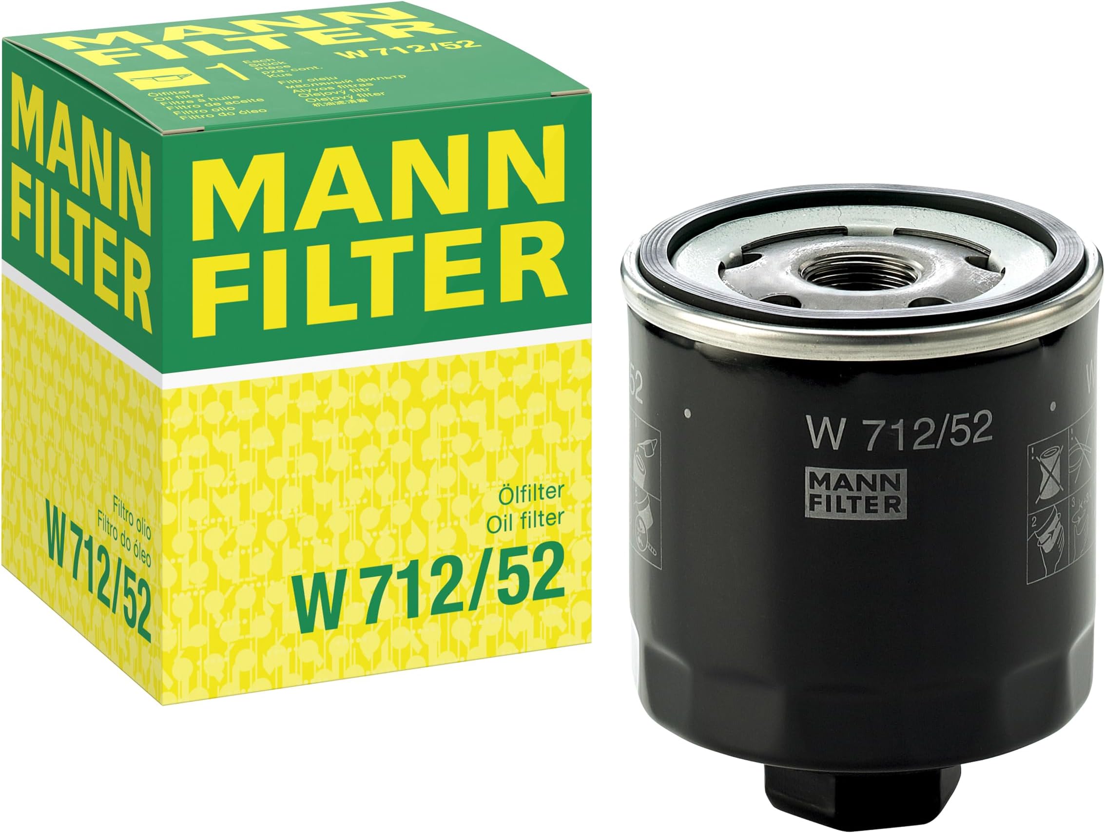 MANN-FILTER W 712/52 Oil Filter - for Cars + Transporters