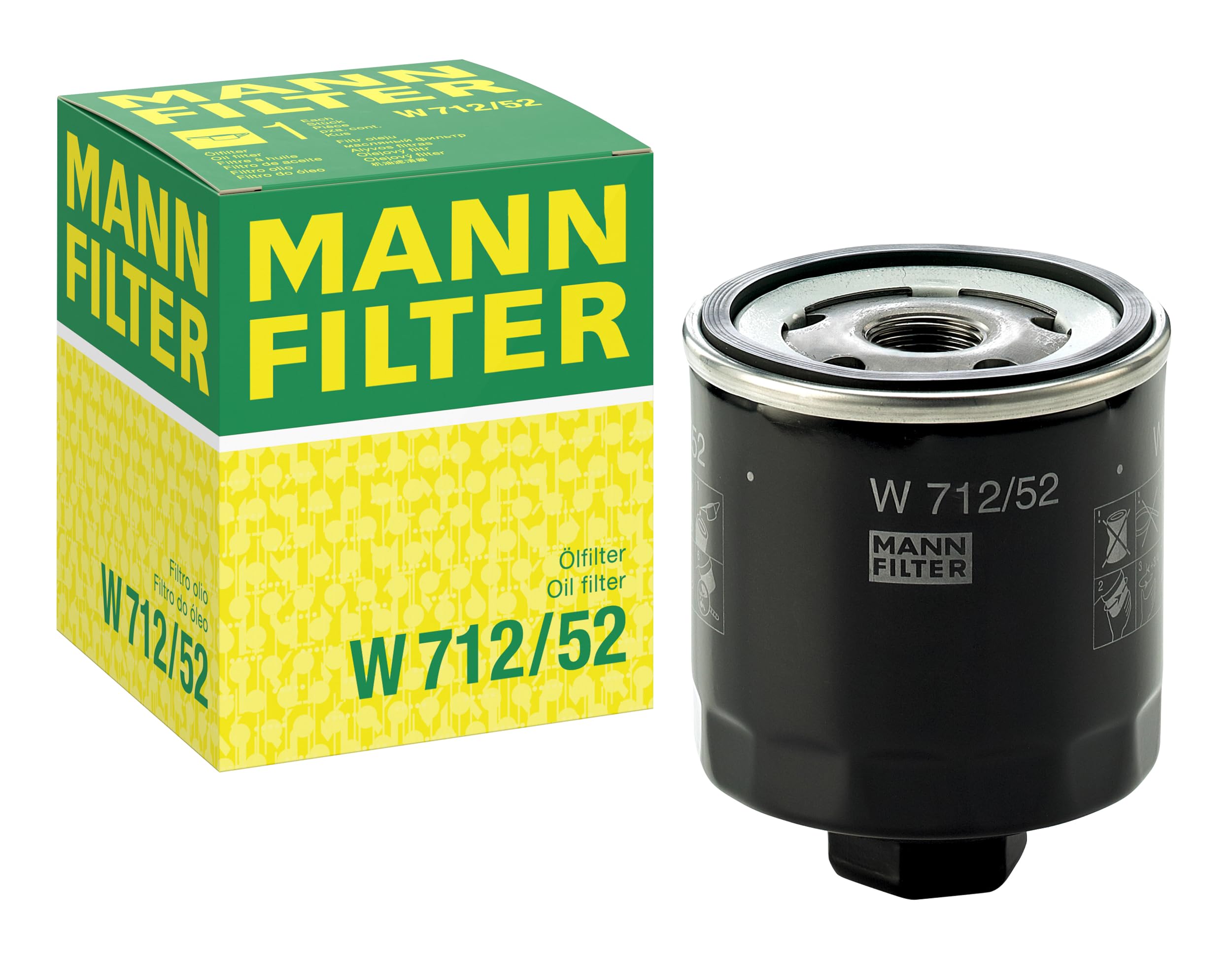 MANN-FILTER W 712/52 Oil Filter - for Cars + Transporters