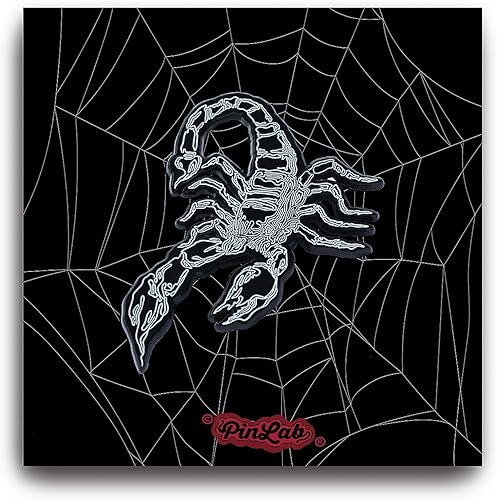 Miniatura 2 de PinLab Pin de solapa esmaltado estilo escorpión único - Da rienda suelta a tu rebelde interior, Zinc, Esmalte