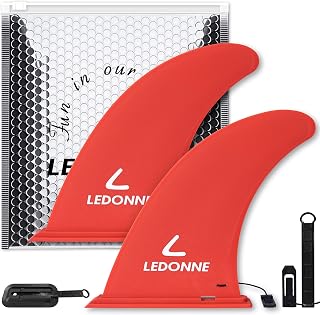 LEDONNE Fin 9'' SUP Center Fins 2 Pcs SUP Replacement Fins with 1 Extra Pin No-Tool Installation 9” Fin for Paddle Board Fin Inflatable StandupPaddle Board Replacement Fins Lowest Price in The Market
