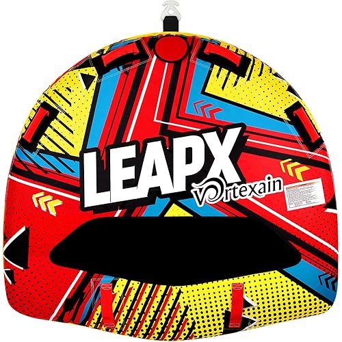 Towable Tubes for Boating, 1-2 Person Heavy Duty Inflatable, Water Sports Boat Tube for Tubing with Handles, Thick Nylon EVA Cover, Speed Safety Valve Tow Points for Adults Kids Gifts