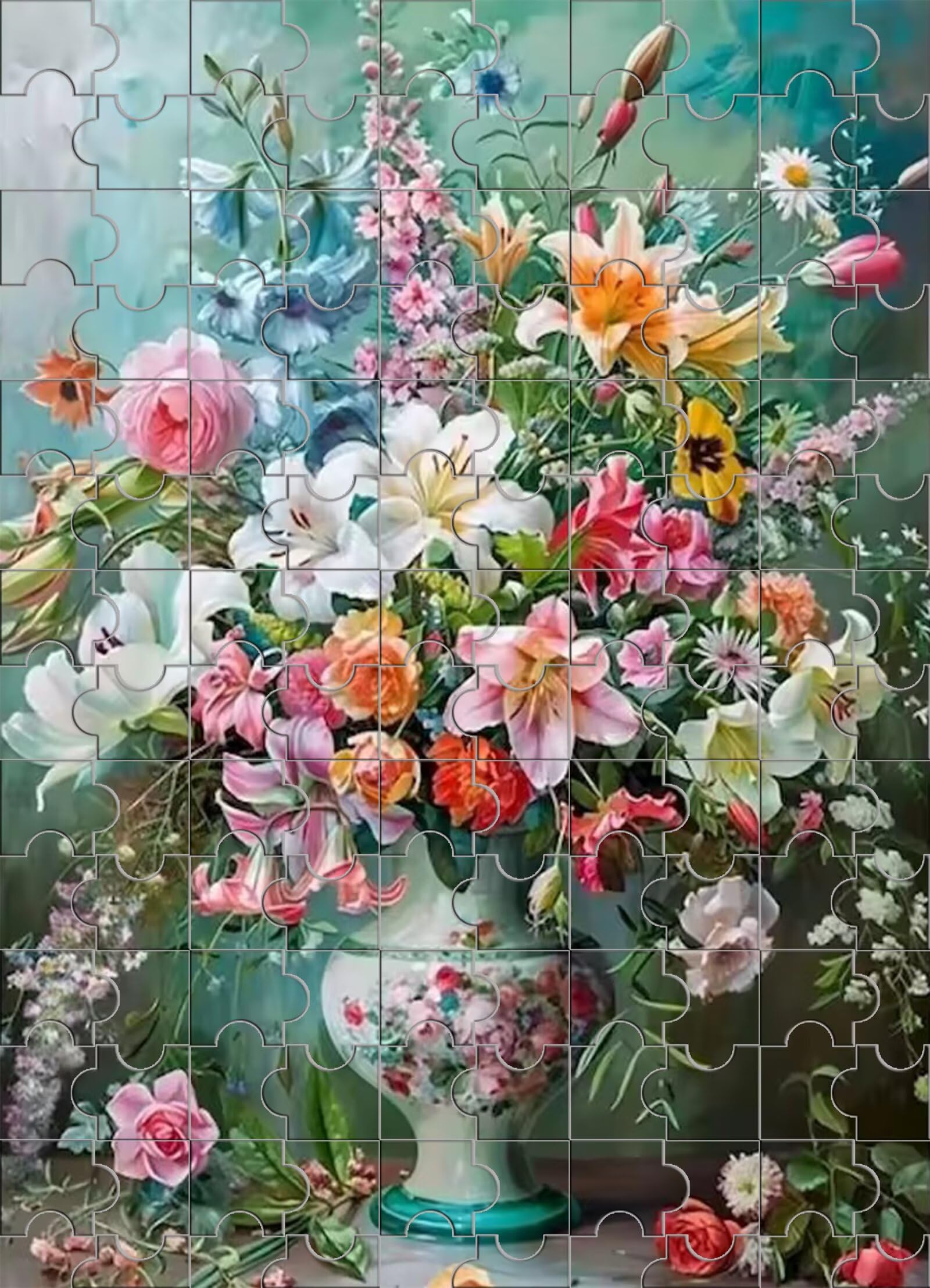 2000 Teile Puzzle Für Erwachsene,Bunte Blumenvase DIY-Puzzle,Kreative Unterhaltung, Spaß, Klassisches Puzzles Familienspiele