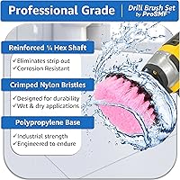 Vista 2 de Drill Brush Attachment Set - Scrub Brush for Drill - Power Scrubber Cleaning Brushes - Kitchens - Bathroom - Sink - Shower - Tub - Grout - Tile