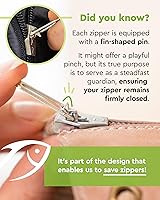 Vista 7 de ZlideOn Reemplazo de Tirador de Cremallera - Negro, Estrecho (L) - Deslizador de Reemplazo Instantáneo de Cremallera