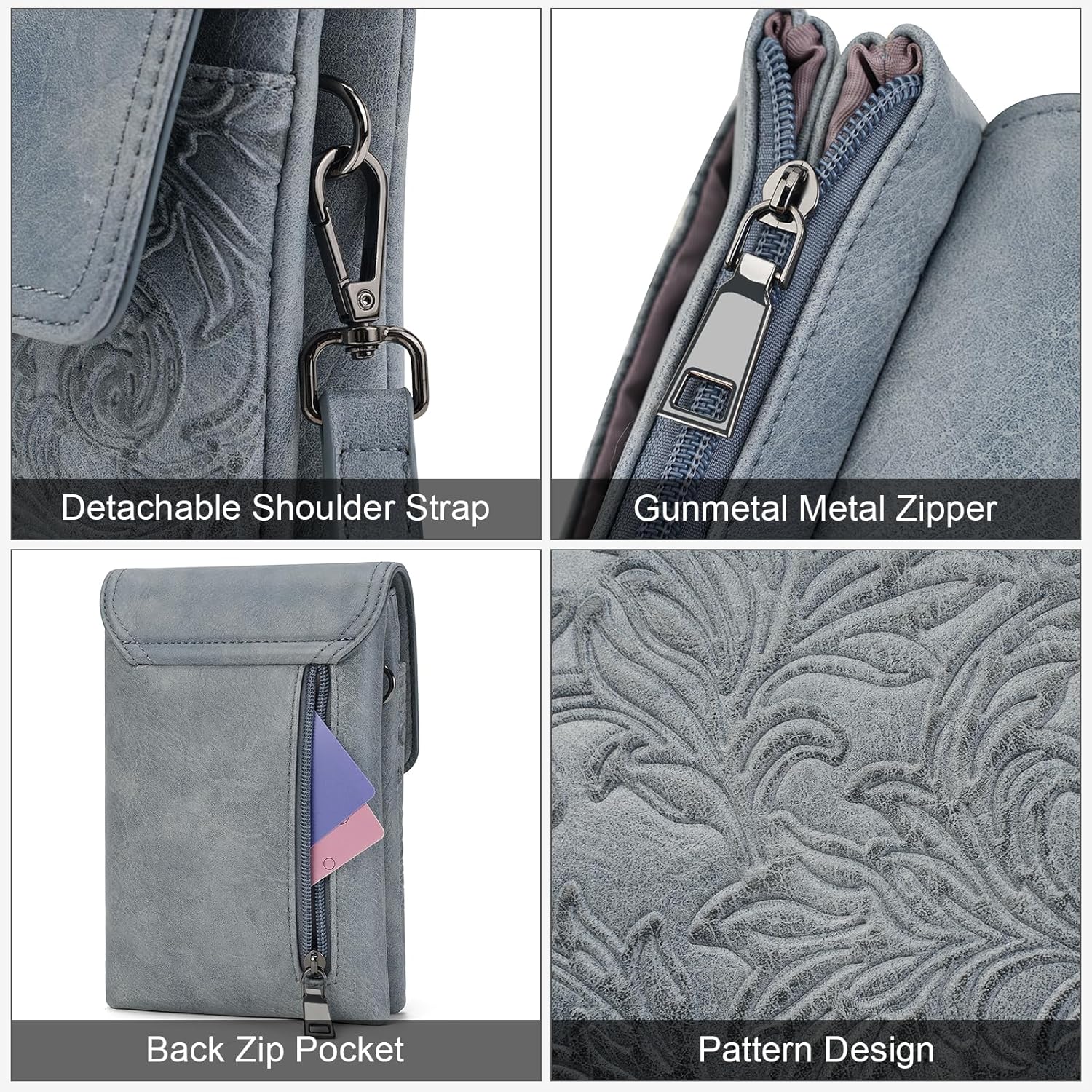 MEITRUE Crossbody Bags for Women Trendy, Leather Crossbody purse with Adjustable Strap, Women's Crossbody Shoulder Handbags - Image 5