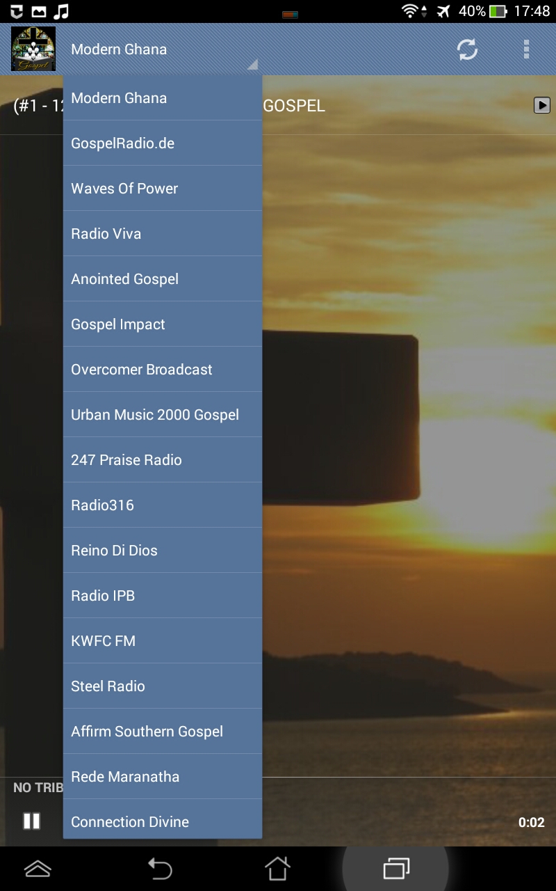 Gospel Music Radio Stations App on the Amazon Appstore