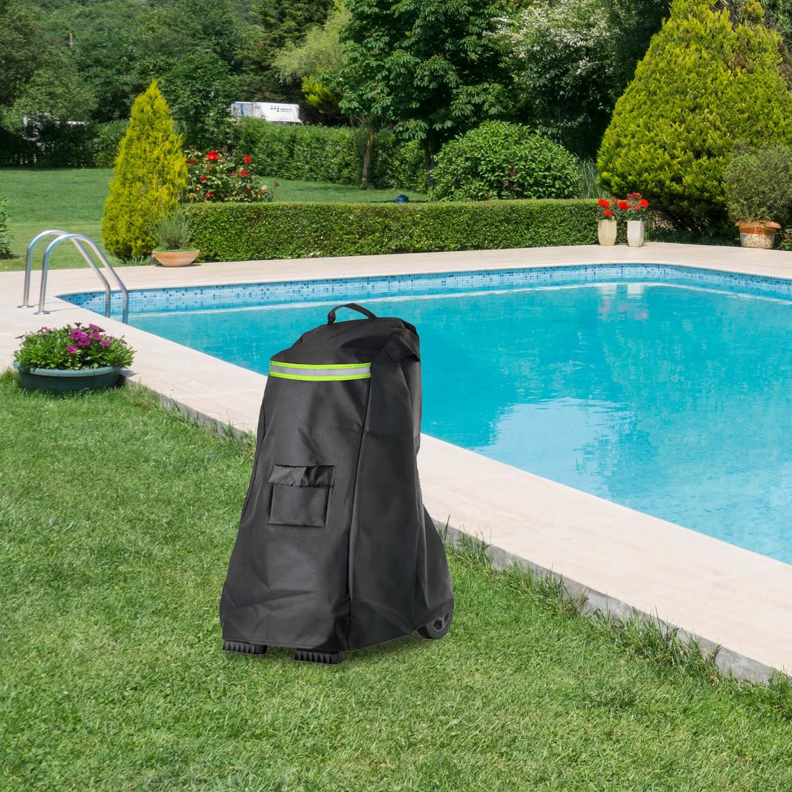 Cubierta para Robot De Piscina, Cubierta para Robot Dolphin Limpiador Automático De Piscinas para Caddy Cubierta Protectora 420D Resistente A Los Rayos UV Impermeable A Prueba