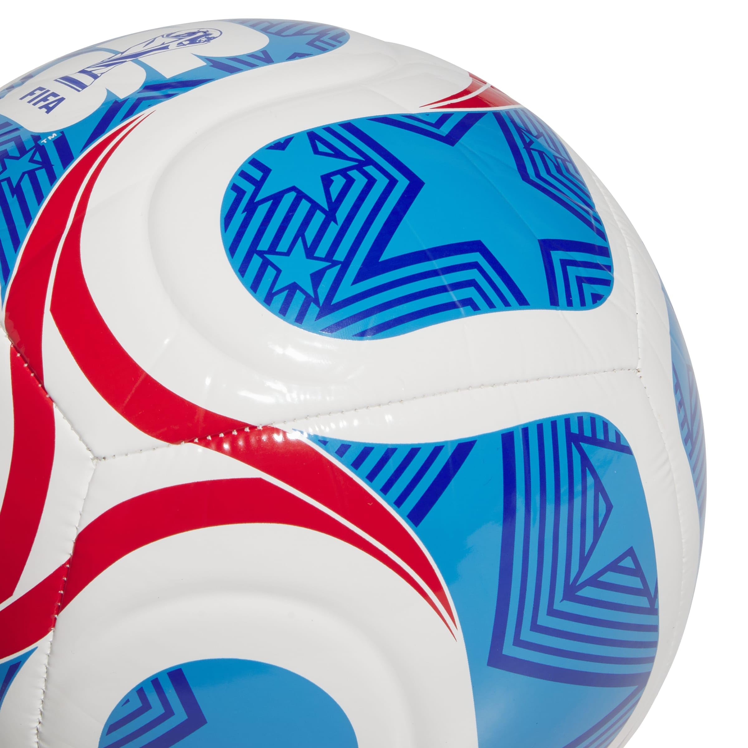 adidas Unisex-Adult World Cup Club USA, White/Team Royal Blue/Solar Blue/Vivid Red, 5 - 3