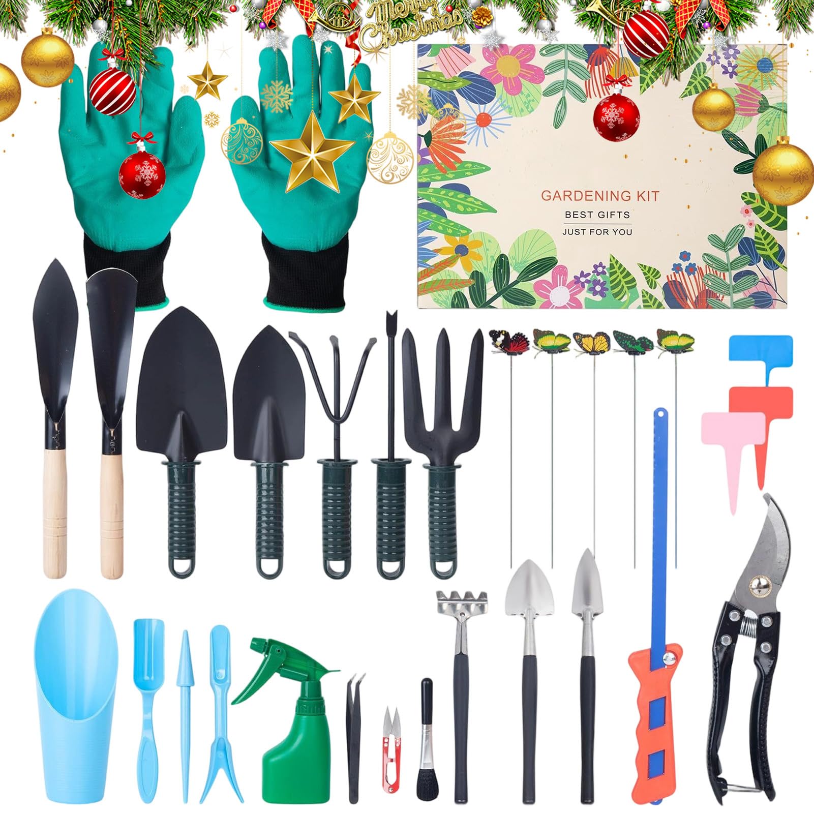 Calendario 'Avvento 24 Giorni Attrezzo Da Collezione | Set Di Attrezzi Per Giardinaggio Per Donne E Uomini Giardino Giardinaggio Esterno Interno Casa Prato Floreale