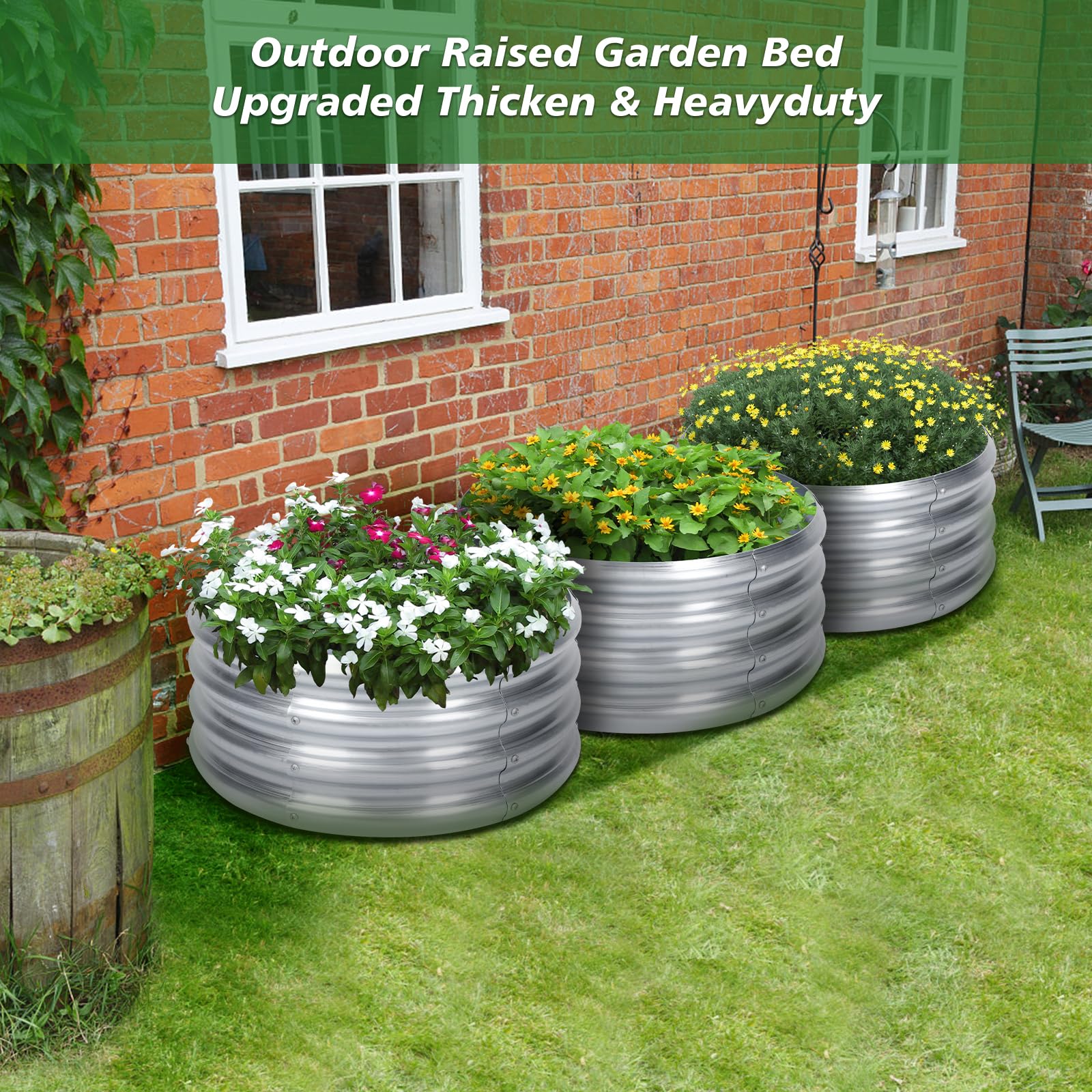 Galvanized Garden Beds & Fire Pit Ring - PINPON -6