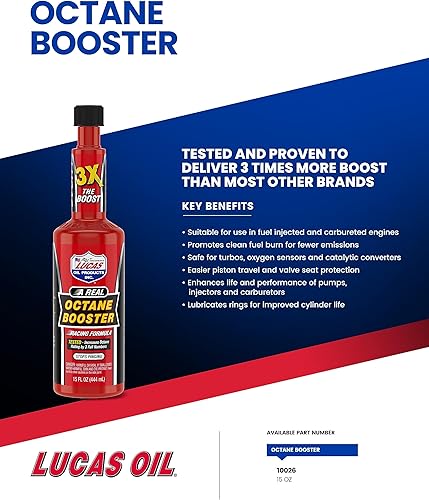 Miniatura 5 de Lucas Oil 10026 Octane Booster - 15 onzas (paquete de 2)