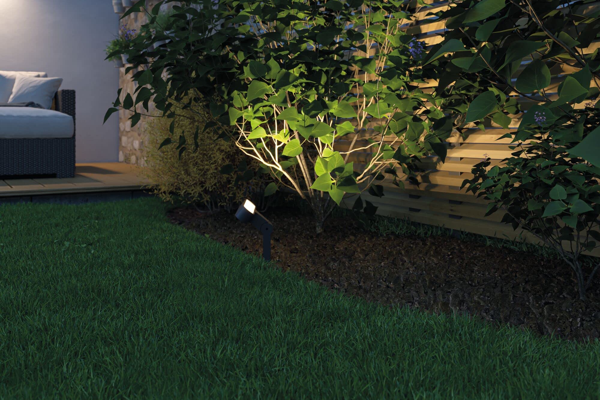 Paulmann 94544 LED apparecchio per Esterni Plug & Shine Spot Ito IP65 incl. 1x6 Watt dimmerabile Antracite Metallo, plastica 3000 K 6 W