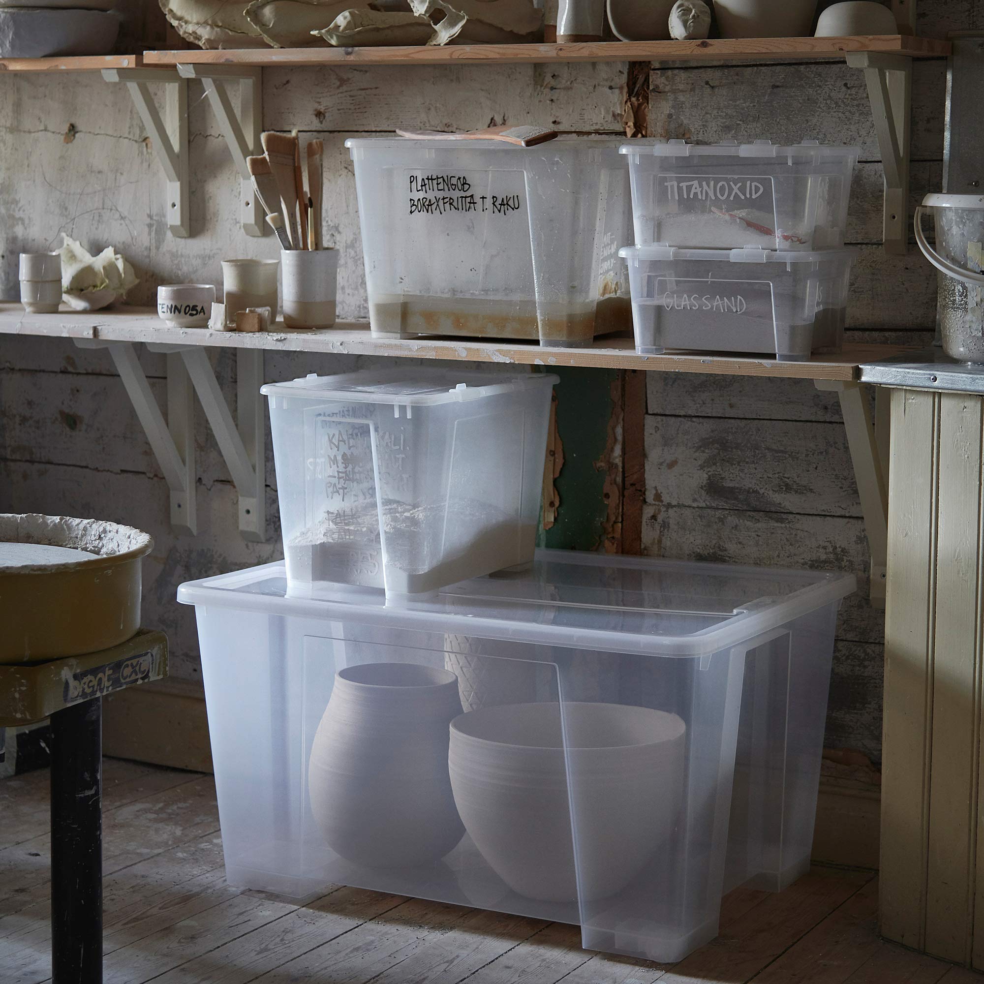 5 Ikea Samla Boxen 45L mit Deckel (Gebraucht) in Dänikon ZH für CHF 34 - nur Abholung auf