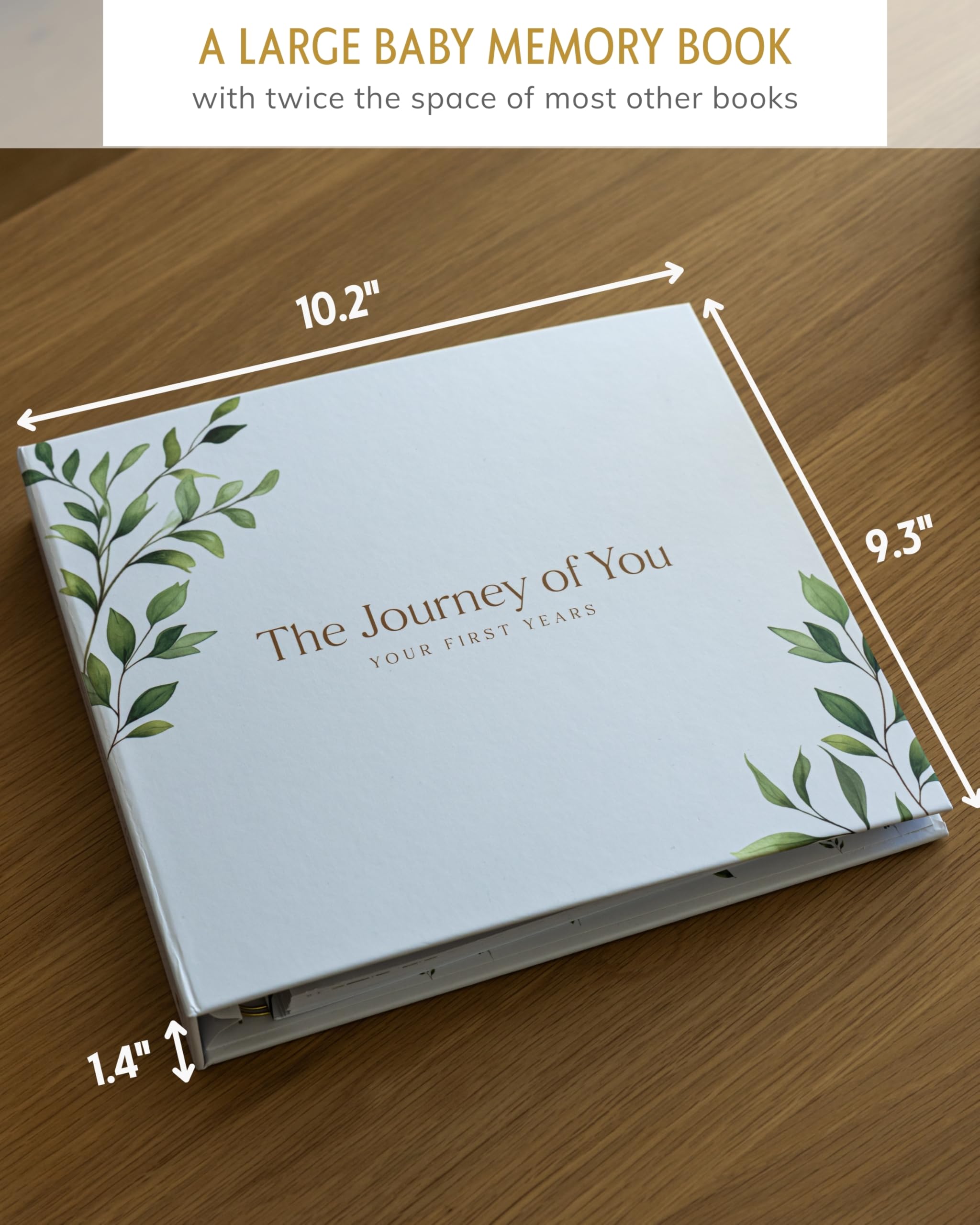 Babybücher für Babyparty – Geschenk Uni Botanischer Garten Andenken Memory Journal zum Protokollieren der Schwangerschaft und Neugeborenen Meilensteine – Fotoalbum Sammelalben für Mädchen oder