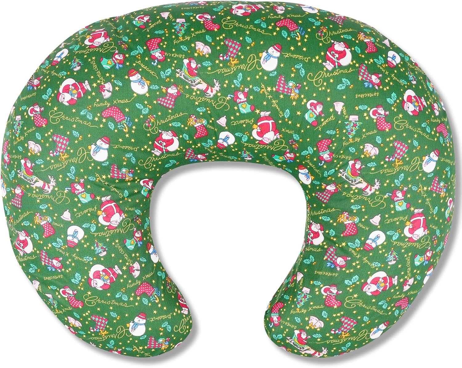 x-vesolje Nursing Pillow, Breastfeeding Pillow with Removable Cover, Ergonomic Breast Feeding Pillow, Baby Feeding Support Pillow for Mom Easier Breastfeeding- Original Size/Christmas