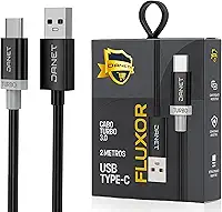 Cabo Carregador USB Tipo C 3.0 Carregamento Rápido Alta Velocidade Compatível Celulares Smartphones Tablets Resistência Premium Para Xiaomi Samsung IOS Motorola 2 Metro