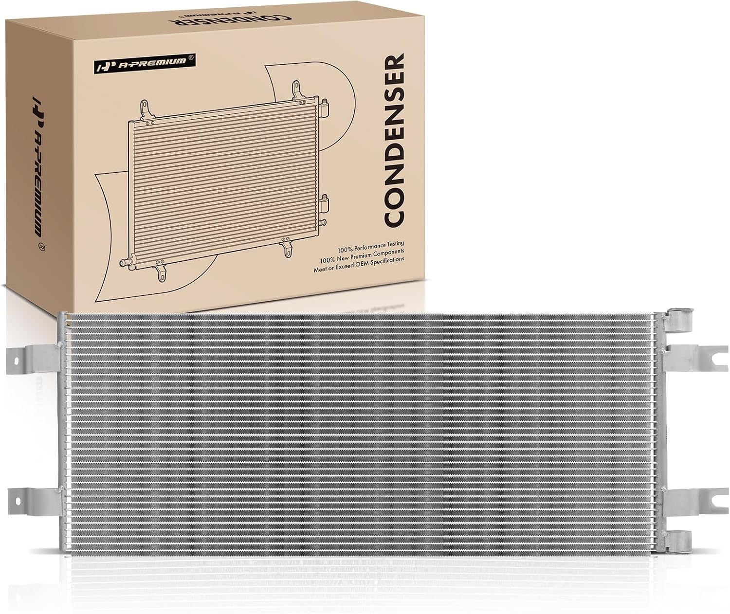 A-Premium A/C Condenser Compatible with Kenworth T170 T270 T300 T370 T400 T800 W900 & Peterbilt 325 330 335 337 340 348 357 365 367 382 384 388 389