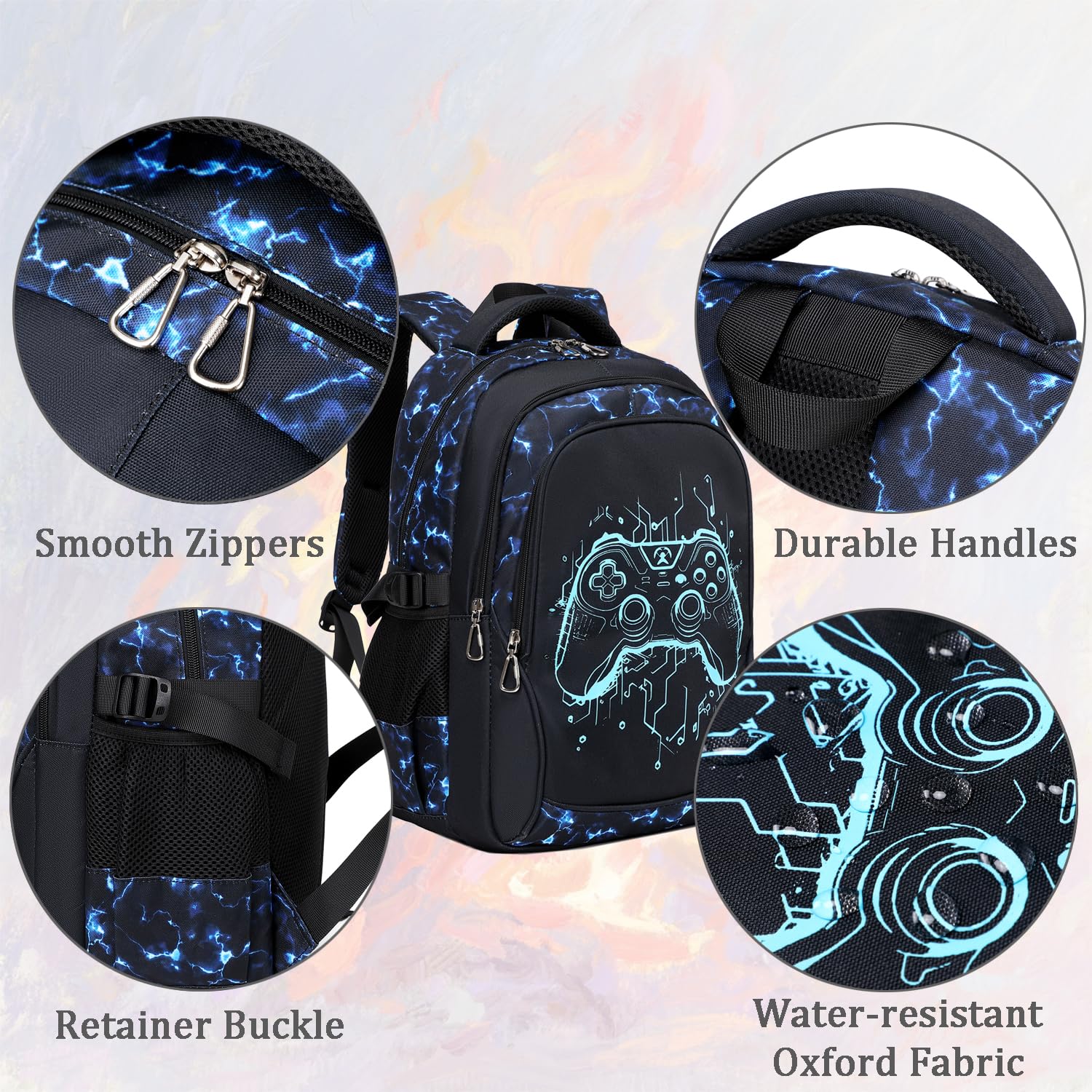 Kimwadalh Mochilas Niños Adolescentes Mochila Escolare Niño Primaria y Secundaria de Bolsas Escolares para la Escuela, Viajar, Senderismo