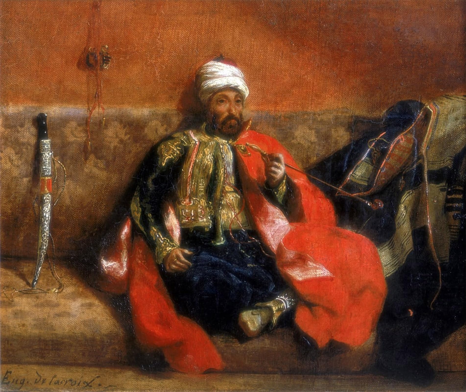 Tableau impressions d'art mural turc Ferdinand-Eugène Delacroix poster 60x90 - 5