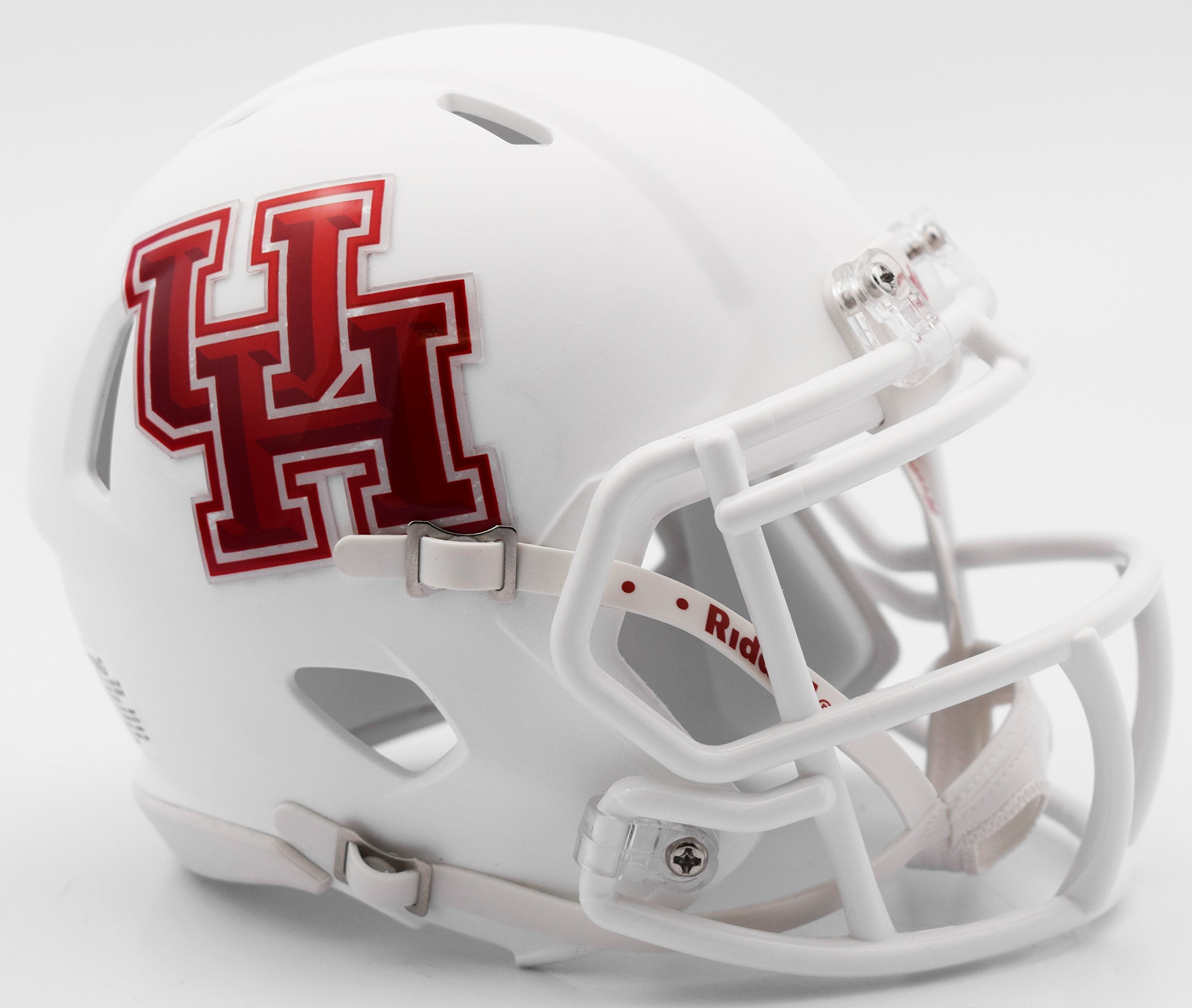 Riddell NCAA Houston Cougars Helmet Mini SpeedHelmet Replica Mini Speed Style Matte White, Team Colors, One Size