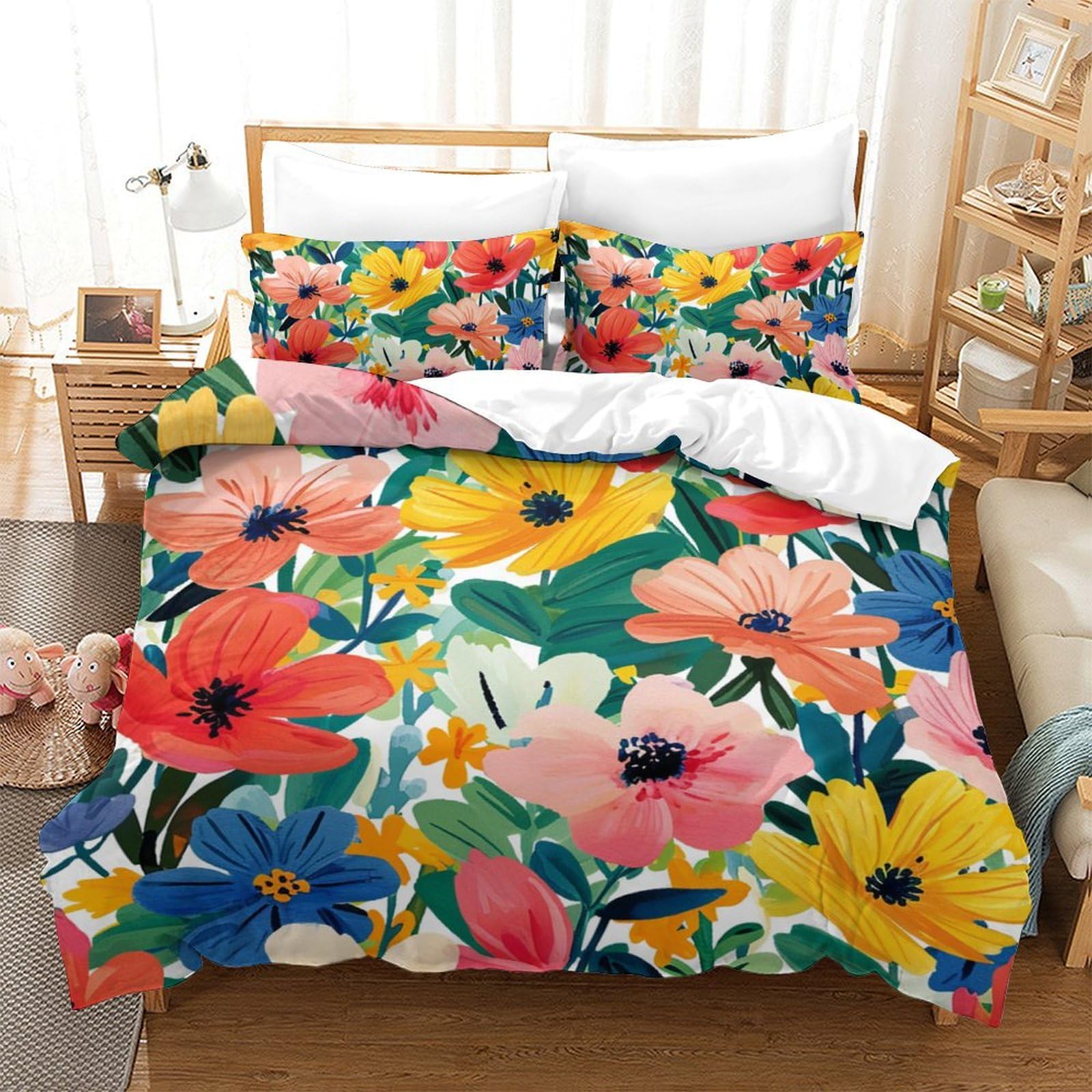 Parure de lit hypoallergénique microfibre douce contre sudation nocturne