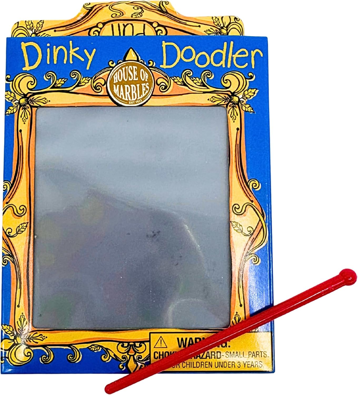 House of Marbles Dinky Doodler Mini Drawing Board for Kids, Reusable Slide-to-Erase Magic Slate with Stylus, Pocket Travel Toy and Screen-Free Activity image 4