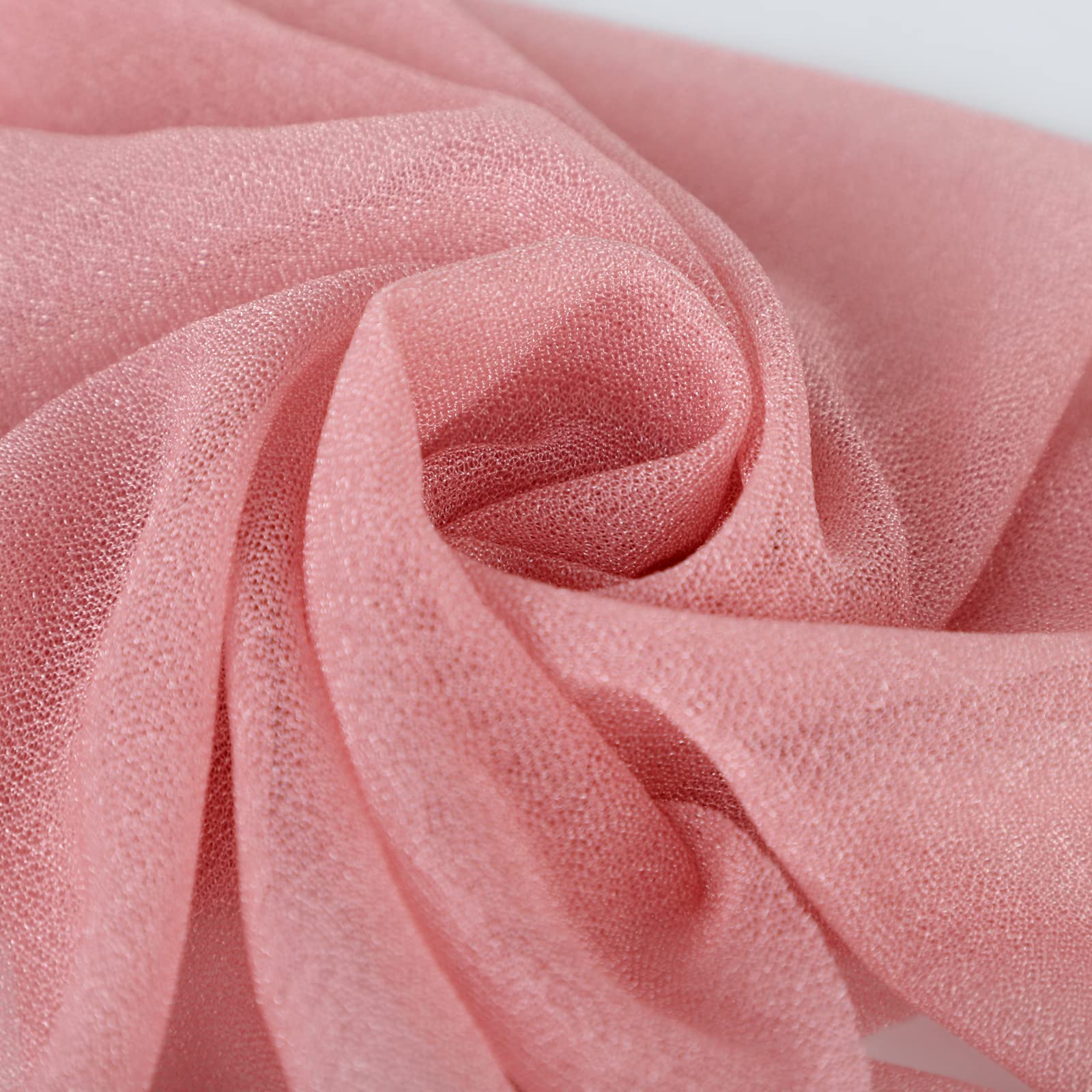 Lot de 16 Décorations d'Allée de Mariage 2,5 m - Rideaux de Chaise pour Cérémonie, Fête - Rose Poudré et Mauve