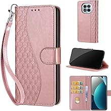 TOMYOU Mobile Phone Case for Xiaomi Redmi Note 15 Pro 5G (Not for 4G), Con Card Slot, Stand Function, Shockproof Flip Wallet Case, Leather Case, Rose Gold