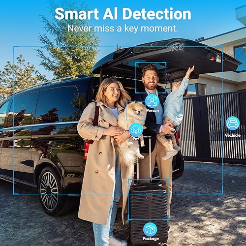 Miniatura 3 de Rraycom Cámaras de seguridad solar de 2.5K inalámbricas para exteriores, cámara inteligente Tuya, conversación de 2 vías, visión nocturna a color,