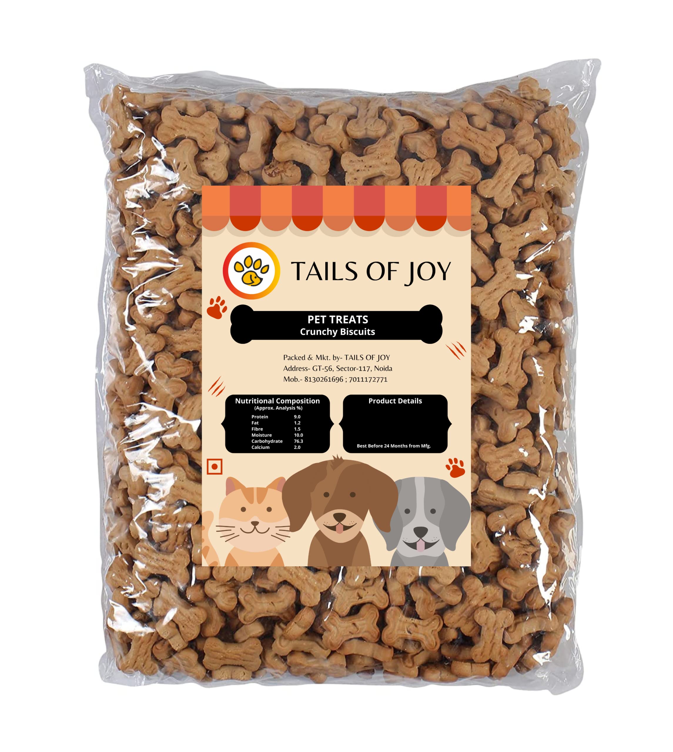 Tails of Joy Dog Biscuits, Chicken Flavour for Puppies Size - 1kg (B0BWJDV5PX) Amazon Price History, Amazon Price Tracker